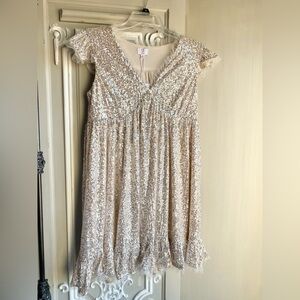 M by MNK Sequin Babydoll Dress